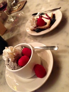 Lava Cake and Cheese Cake